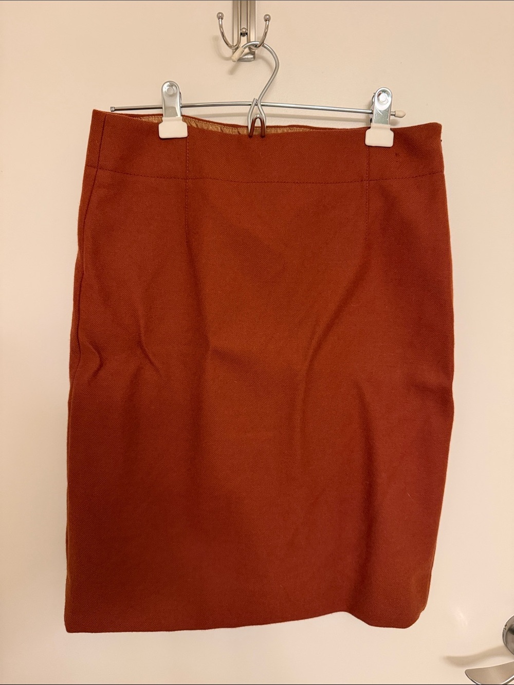 Women's Pencil Skirt in Rust Brown